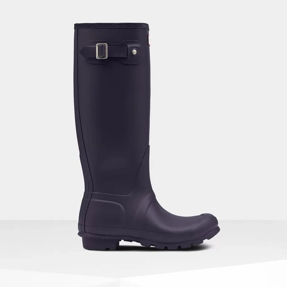 $225 Hunter Original Tall Boots WATERPROOF SNOW WINTER AUBERGINE 5 (G8)